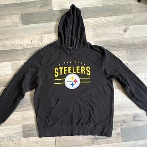 NFL Pittsburgh Steelers Black Hoodie with Yellow Logo